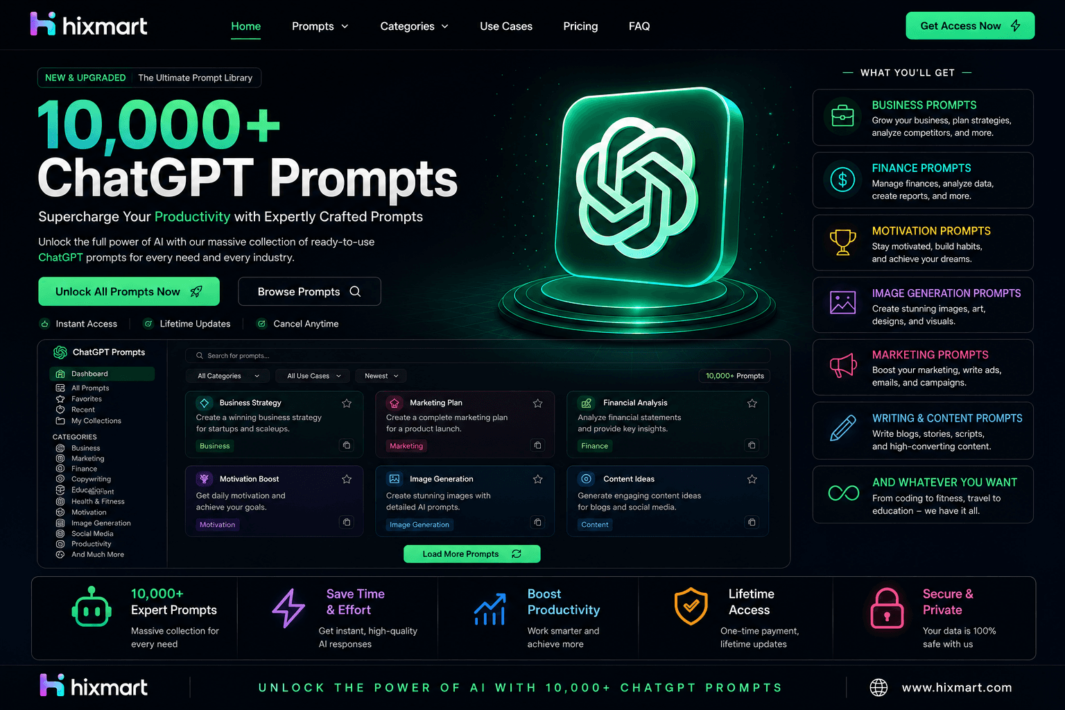 Chatgpt 10,000+ prompts — Design Assets on HixMart