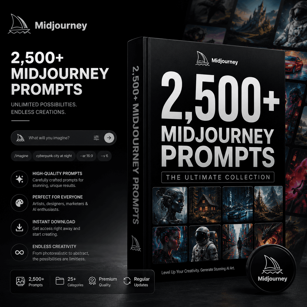 2500+ mid-journey prompts — Prompt on HixMart