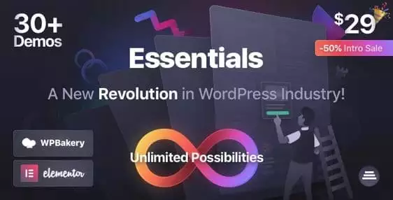 Essentials theme multipurpose WordPress theme 3.2.16.